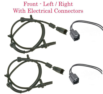 2 x ABS Wheel Speed Sensor & Connector Front Left / Right Fits MAZDA 2 2011-2014