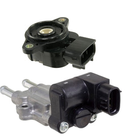 2 Pcs Idle Air Control Valve & Throttle Position Sensor Fits:Vibe Corolla Matrix