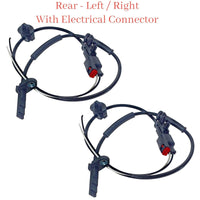 2 x ABS Wheel Speed Sensor & Connector Rear L/R Fits Tesla Model X 2016-2023