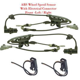 2 X ABS Wheel Speed Sensor & Connector Front - L/R Fits Toyota 4Runner Tacoma