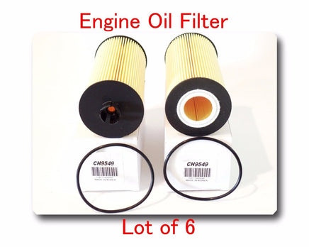 Lot of 6 CH9549 Engine Oil Filter Fits: Ford 2003-2010 V6 6.0L 6.4L
