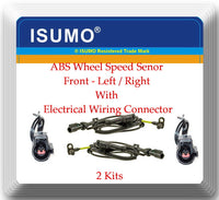 ABS Wheel Speed Sensor W/Connector Front L/R Fits:F250 F350 Heavy Duty 05-07 RWD