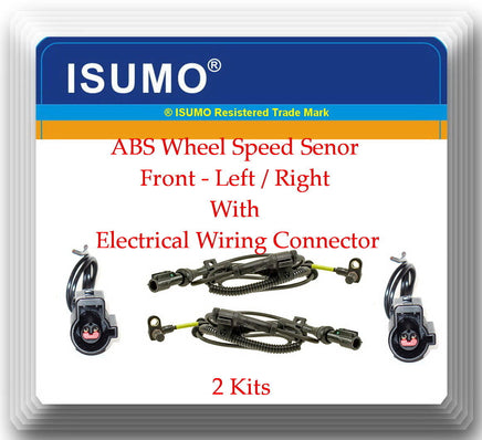 ABS Wheel Speed Sensor W/Connector Front L/R Fits:F250 F350 Heavy Duty 05-07 RWD