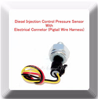 Diesel Injection Control Pressure Sensor W/Connector Fits:International 98-04