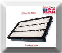 6 X Air Filter Fits:WIX 46017 ES300 RX300 AVALON CAMRY CELICA SIENNA SOLARA 