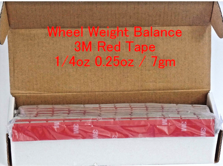 360 Pcs Stick on Self Adhesive Wheel Weights 1/4 0.25 OZ TOTAL 90 OZ 3M RED TAPE