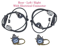 4 x ABS Wheel Speed Sensor & Connectos Font Rear L/RFits Lexus ES300h ES350