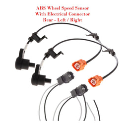 2 ABS Wheel Speed Sensor & Connectors Rear L/R Fits Acura CL TL Honda Acura .