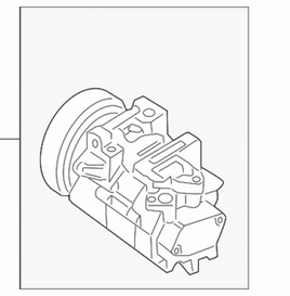 New OEM 92600-ZX40A  A/C Compressor Fits: 2007-2013 Nissan Altima Base, S, 2.5L