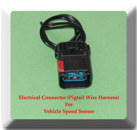 Electrical Connector (Pigtail Wire Harness) For Vehicle Speed Sensor 