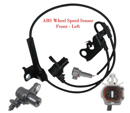 2 x ABS Wheel Speed Sensor +Connectors Front L/R Fits Corolla Matrix Vibe