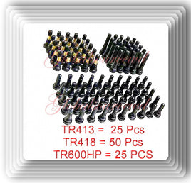  Tire Valve Stem Assortment (TR413=25 Pcs)(TR418= 50)(TR600HP=25 Pcs) Total 100