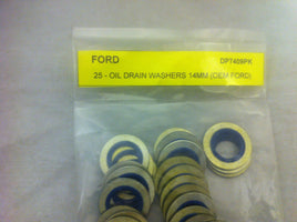 LOT OF 100 DP7409PK - Metal & Rubber Ford Washer Gasket 14mm O.E. #F3DZ-6734A