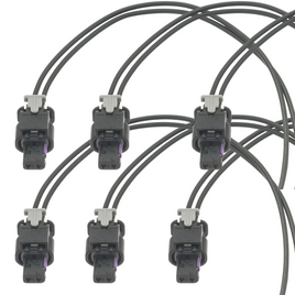 6x Fuel Injector Connector Audi A8 Quattro 2012-2016 For Cyl 2, 4, 6, 7,  9, 11