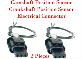 2 Pcs Cam/Crankshaft Position Sensor Connector Fits Ford Lincoln 11-21 V6 3.5L
