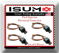 4 x Fuel Injector Connector Fits C180 C200 C250 E200 E250 SLK250 12-15 4Cyl 1.8L