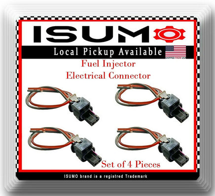 4 x Fuel Injector Connector Fits C180 C200 C250 E200 E250 SLK250 12-15 4Cyl 1.8L