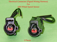 2 x  Connector of ABS Wheel Speed Sensor Front L/R Fit:Ford F150 2004-2005