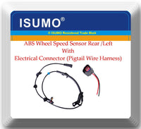 ABS Wheel Speed Sensor W/ Connector Rear Left Fits: Lancer Outlander FWD