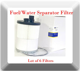 6 x Fuel/Water Separator Filter Fits Frightliner Western Star Detroit Diesel