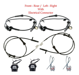 4x ABS Wheel Speed Sensor & Connectors Front-Rear L/R Fits Altima Maxima