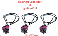 (3 Blades) Set of 3 Ignition Coil W/Connector Fits:OEM#27301-3E100 Santa V6 2.7L