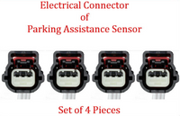 4x Park Assistance Sensor W/Connector PPS68 Fits: Buick Cadillac Chevrolet GMC