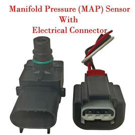 Manifold Absolute Pressure Sensor W/Connector Fits Chrysler Dodge Jeep Ram VW