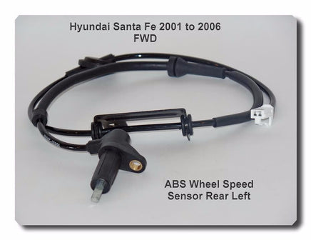 ABS Wheel Speed Sensor Rear Left W/ FWD Fits: Hyundai Santa Fe 2001-2006 