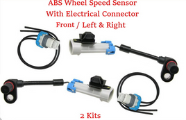 2 ABS Wheel Speed Sensor Front L/R W/Connectors Captiva Equinox Torrent VUE XL7
