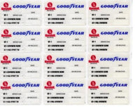 $$$ 20 KENDALL GOODYEAR STATIC CLING OIL CHANGE STICKER