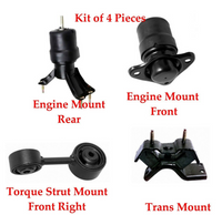 4 Pcs Engine Mount Front Rear &Trans Fits Camry 92-96 2.2L W/ Auto Trans Cars