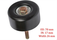 2 Pcs Belt Tensioner Assembly W/Idler Pulley Fits: Range Rover 2003-2005 V8-4.4L