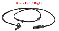 2 X ABS Wheel Speed Sensor  Rear Left & Right  Fits Fiat 500X 2016-2022