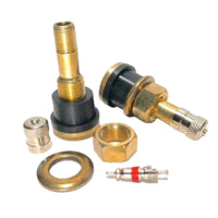 100 x TR501 Straight Brass Tubeless Truck Tire Valve  0.625 Dia , 1.5" Length