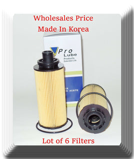 6 x  Engine Oil Filter Fits: Colorado Canyon Diesel L4 2.8L  2016-2021