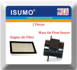 (2 Pieces) Mass Air Flow Sensor & Engine Air Filter Fits: Kia Rio 2001-2005