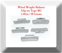 100 Pcs Assortment Wheel Weight Balance  MC Type 0.25 0.50 0.75 1.00 oz (25 Each