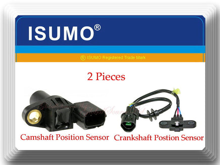 2 Pcs Camshaft & Crankshaft Position Sensor W/Connectors Fits: Mirage 97-02 1.5L