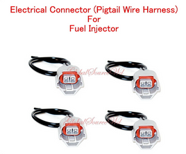 (4 Pc) Electrical Connector of Fuel Injector  Fits: Altima 2002-2021