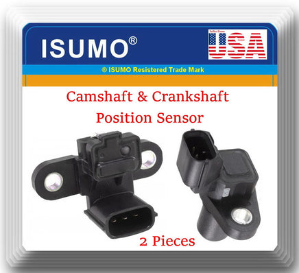 2 Pieces Camshaft / Crankshaft Position Sensors Fits Lancer 2002-2007 4Cyl 2.0L