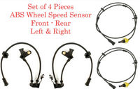 4x ABS Wheel Speed Sensor Front-Rear Left/Right Fit:Town & Country Grand Caravan