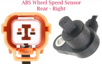 2 ABS Wheel Speed Sensor Rear Left & Right For CL 01-03 TL 99-03 Accord 98-02 .