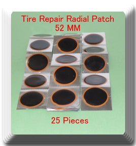 25 Pieces TP-052 Round Radial Repair Tire Patch Medium Size 52 MM High Quality