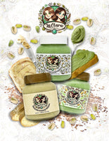 Smooth Cream of Halva ( HALWA ) with Pistachio chunks Spread 26.4 Ounce (750g)