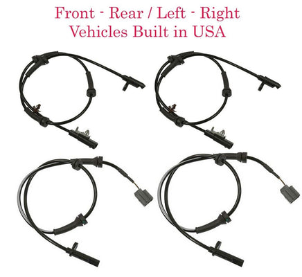 4x ABS Wheel Speed Sensor & Connector Front-Rear L/R Fits Rogue Built In USA