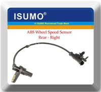 ABS Wheel Speed Sensor Rear Right W/ Connector Fits: EX35 EX37 G37 QX50 370Z 