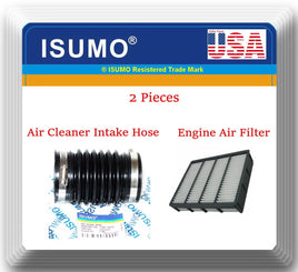 (2 Pcs) Engine Air Cleaner Intake Hose & Air Filter Fits:Lexus SC400 1992-1996