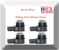 Set 4 Parking Assist Distance Sensor Fits:Buick Cadillac Chevrolet GMC 2010-2017