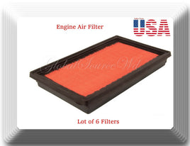 Lot of 6 Engine Air Filter SA4278 Fits:Infiniti Isuzu Nissan Saab Subaru & Suzui